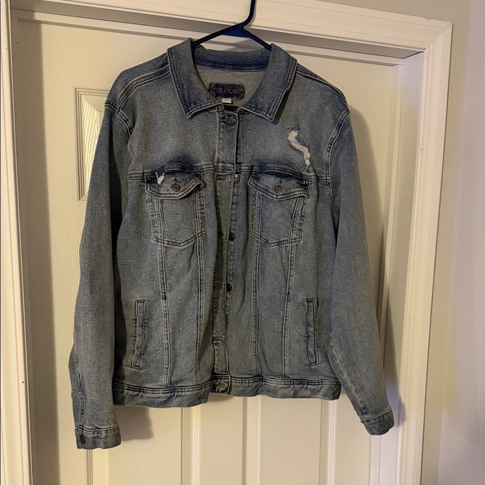 Maurices Classic Gray Denim Jacket